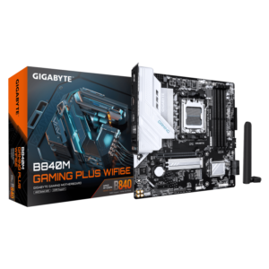 Placa de baza Gigabyte B840M Gaming Plus WiFi6E, Socket AM5, DDR5, Micro-ATX