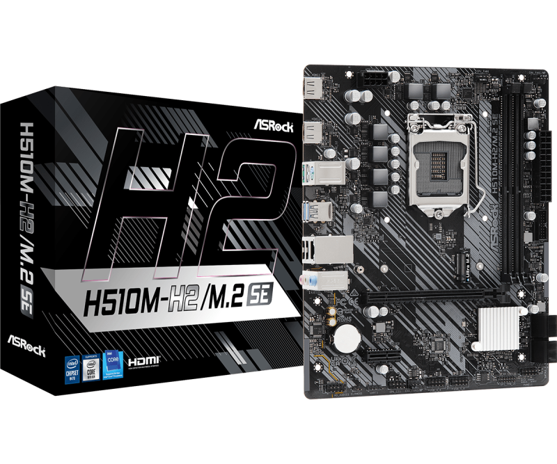 Placa de baza ASRock H510M-H2/M.2 SE, Socket 1200, DDR4, Micro-ATX