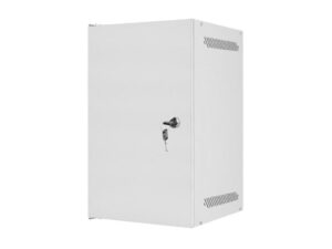 Dulap rack 10" perete 9U / 280x310 pentru auto-asamblare, cu ușă metalică, gri  (flat pack)
