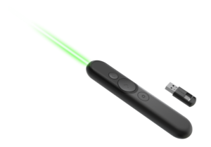 Lenovo Laser Rechargeable Presentation Remote; Weight: 46g; Connectivity: 2.4GHz, Bluetooth 5.3; Color: Black; Included Accessory: Pouch, USB-A to USB-C Cable, QSG, Warranty Card; Number of Button: 3 Buttons; Warranty Period: 1Y