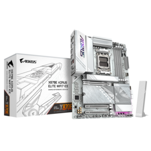 Placa de baza Gigabyte X870E AORUS ELITE WIFI7 ICE, Socket AM5, DDR5, ATX