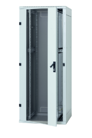 Rack de podea 19 Triton 27U 800x1000mm usa fata sticla panouri laterale/spate detasabile sectiuni pentru ventilatie activa, sectiuniacces cabluri sus/jos/spate IP20 gri
