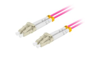 Alternative view of Patch cord fibră MM LC/UPC-LC/UPC duplex 3 m LSZH OM4 50/125 3,0 mm violet