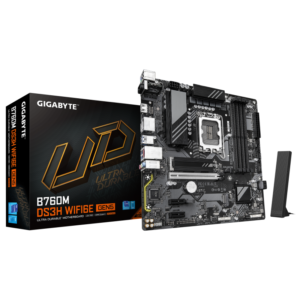 Placa de baza Gigabyte B760M DS3H WIFI6E GEN5, Socket 1700, DDR5, Micro-ATX