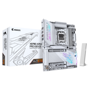 Placa de baza Gigabyte X870E AORUS PRO X3D ICE, Socket AM5, DDR5, ATX
