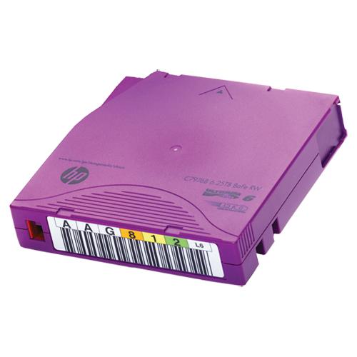HPE LTO-6 Ultrium 6.25TB BaFe RW Non Custom Labeled Data Cartridges 20 Pack