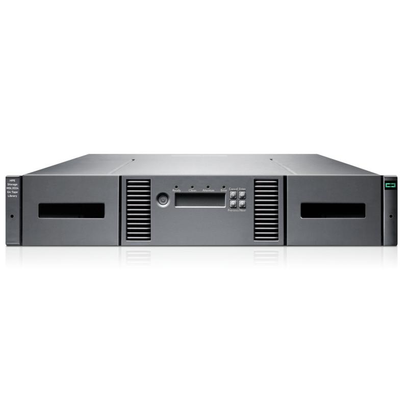 HPE Storage MSL2024 Tape Library 1x MSL LTO-8 SAS Drive 15x LTO-8 30TB Data Cartridges