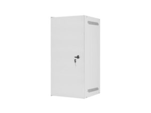 Dulap rack 10" perete 12U / 280x310 pentru auto-asamblare, cu ușă metalică, gri  (flat pack)