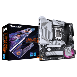 Placa de baza Gigabyte B760M AORUS ELITE WIFI6E GEN5, Socket 1700, DDR5, Micro-ATX