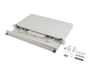 Alternative view of Patch panel fibră rack 19" 1U  24x SC duplex / 24x LC quad, gri + accesorii