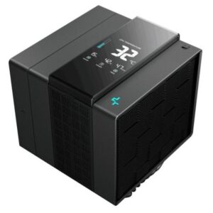 Cooler Procesor DEEPCOOL ASSASIN IV VC VISION NEGRU, marime heatsink 140x110x160mm, un ventilator, viteza ventilator 500-1800 RPM +/- 10%, Airflow: 61.25 CFM,  Suport AMD: AM4/AM5, suport INTEL: LGA 1700/1200/1151/1150/1155/2011-v3/2011/2066, nivel de zgomot: 22.6 dBA