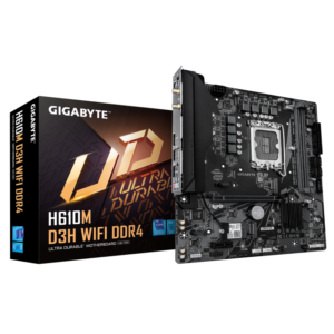Placa de baza Gigabyte H610M D3H WIFI, Socket 1700, DDR4, Micro-ATX