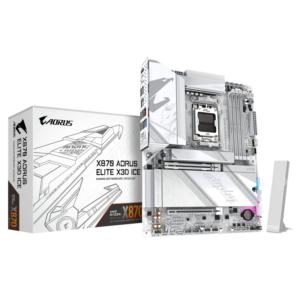 Placa de baza Gigabyte X870 AORUS ELITE X3D ICE, Socket AM5, DDR5, ATX