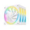 Ventilator Carcasa DEEPCOOL FL12R WH-3 IN 1, 12 cm, 2150 RPM, 3 ventilatoare, RGB