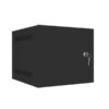 Dulap rack 10" perete 4U / 280x310 pentru auto-asamblare, cu ușă metalică, negru  (flat pack)