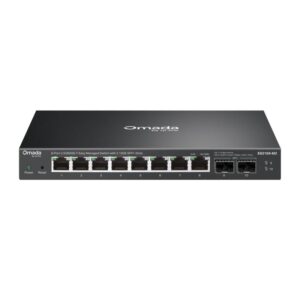 Omada 8-Port 2.5GBASE-T Easy Managed Switch with 2 10GE SFP+ Slots PORT: 8× 2.5G RJ45 Ports，2× 10G SFP+ Slots SPEC: Desktop Steel Case and Fanless FEATURE: Centralized Management by Omada SDN Controller, Omada App. Flow Control, Loopback Detection, Port Isolation, Port Mirroring, LAG, VLAN, IGMP