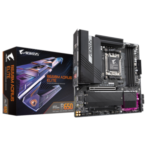 Placa de baza Gigabyte B650M AORUS ELITE, Socket AM5, DDR5, Micro-ATX