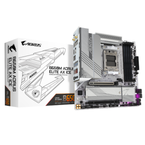 Placa de baza Gigabyte B650M AORUS ELITE AX ICE, Socket AM5, DDR5, Micro-ATX