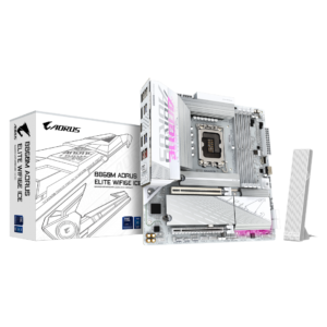 Placa de baza Gigabyte B860M AORUS ELITE WIFI6E ICE, Socket 1851, DDR5, Micro-ATX