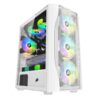 Carcasa 1st PLAYER X3-M, RGB, Full Tower, White