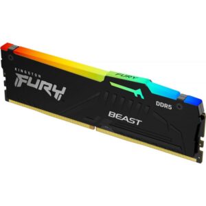 Alternative view of Memorie RAM Kingston FURY Beast RGB, 32GB DDR5, 5600MHz, CL40