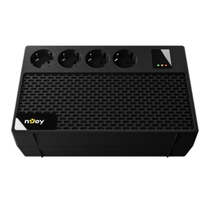 UPS nJoy Renton 650 Plus, 650VA / 360W, 4x prize Schuko conectate la baterie, fara display LCD, tensiune nominala de intrare 230V  Caracteristici Stabilizator (AVR) de tip Boost and Buck Functie auto-restart la revenirea tensiunii electrice Functie de incarcare in mod oprit Functie de pornire la