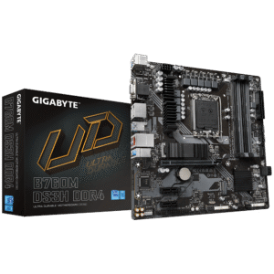 Placa de baza Gigabyte B760M DS3H, Socket 1700, DDR4, Micro-ATX
