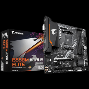 Alternative view of Placa de baza Gigabyte B550M AORUS ELITE, Socket AM4, DDR4, Micro-ATX