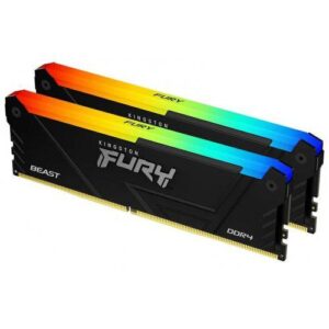 Alternative view of Memorie RAM Kingston FURY Beast RGB, 32 GB DDR4, 3200 MHz, CL16