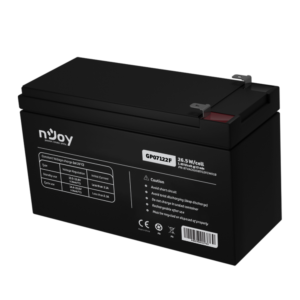 Acumulator nJoy GP07122F 12V 23.51W/cell  Battery Model GP07122F Voltage 12V Power (1,65V/cell@15 min) 23.51W/cell Type VRLA - maintanance free Designed Floating Life 3~5 years Nominal Operating Temp. Range 25o C ± 3o C Terminal F2 terminal -Faston Tab 250 Construction Container & Cover ABS Safety
