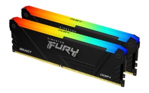 Alternative view of Memorie RAM Kingston FURY Beast RGB, 16GB DDR4, 3600MHz, CL17