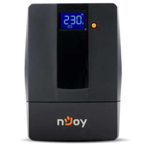 UPS nJoy Horus Plus 600, 600VA/360W, Afisaj LCD cu ecran tactil, 2 Prize Schuko cu Protectie, Repornire Automata, RJ11 protectie pentru linia de telefon/modem, Posibilitatea de monitorizare si control prin USB, LAN si internet, port de comunicare USB, rata de eficienta pana la 90%