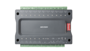 Extensie controler lift Hikvision DS-K2M0016A, 2 x interfata RS-485, 2 x intrari alarma, 16 x intrari de releu, 1 x buzzer, comunicare RS-485 cu Master controler, sistemul permite o configuratie pana la 8 extensii, alimentare: 12 VDC, dimensiuni: 167mm x 105mm x 30mm