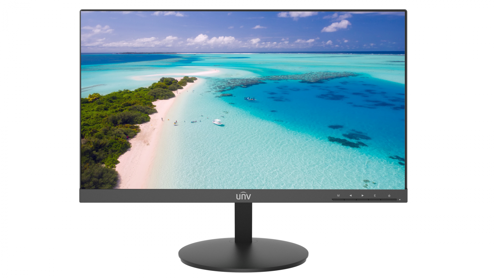 Monitor Uniview LED 22" MW3222V2; Rezolutie: Full HD 1920×1080, 16.7 million color; Multiple inputs: HDMI (MAX: 1920 × 1080@100 Hz), VGA (MAX: 1920 × 1080@ 60 Hz); Brightness: 250 cd/m2; Contrast: 3000:1; Response Time: 20ms; Alimentare: DC 12V, 2A Dimensiuni: 493.1 × 290.8 × 50.5 (No Pedestal)
