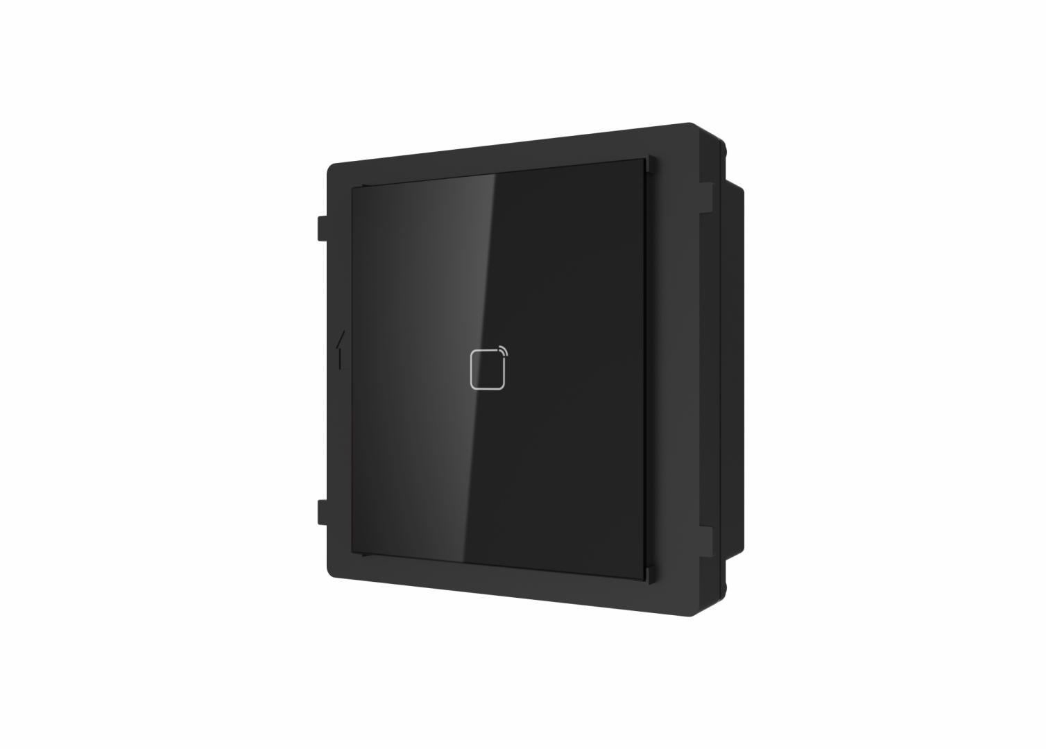 Modul cititor de card Mifare pentru videointerfon modular Hikvision DS-KD-M; deschidere usi cu card acces Mifare 13.56 MHz (cardurile nu suntincluse); iluminare pe timp de noapte; protectie IP 65; Dimensiuni: 98.5mm × 100 mm × 33.7 mm; Temperatura de functionare: -40°C to +60°C; - imagine 4