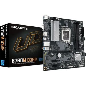 Placa de baza Gigabyte B760M D3HP, Socket 1700, DDR5, Micro-ATX