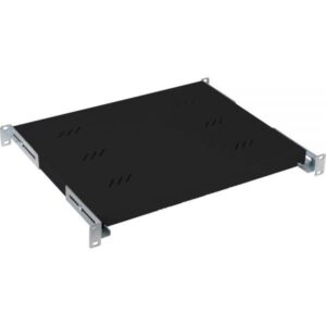 Raft fix perforat Triton 19" 1U/250 capacitate incarcare 40kg, gri