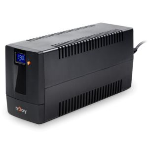 Alternative view of UPS nJoy Horus Plus 600, 600VA/360W, Afisaj LCD cu ecran tactil, 2 Prize Schuko cu Protectie, Repornire Automata, RJ11 protectie pentru linia de telefon/modem, Posibilitatea de monitorizare si control prin USB, LAN si internet, port de comunicare USB, rata de eficienta pana la 90%