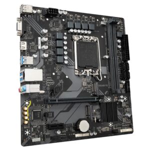 Alternative view of Placa de baza Gigabyte B760M H, Socket 1700, DDR4, Micro-ATX
