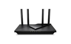 TP-Link Wireless Router, ARCHER AX55 PRO ;dual band AX3000 5 GHz: 2402 Mbps (802.11ax), 2.4 GHz: 574 Mbps(802.11ax), Standard and Protocol: IEEE 802.11ax/ac/n/a 5 GHz, IEEE 802.11ax/n/b/g 2.4 GHz, 4 x Antene Externe fixe, 1× Port WAN/LAN Gigabit de 2.5, 1× Port WAN/LAN Gigabit, 3 × Porturi LAN