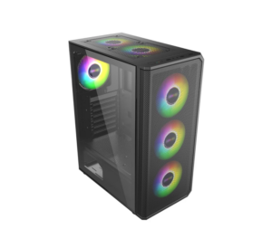 Alternative view of Carcasa PRO GAMING GHOST, RGB, Mid Tower, Black