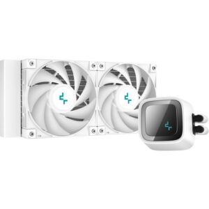 Alternative view of Cooler Procesor DeepCool LS520 WH, Lichid, 12 cm, 2 ventilatoare, aRGB