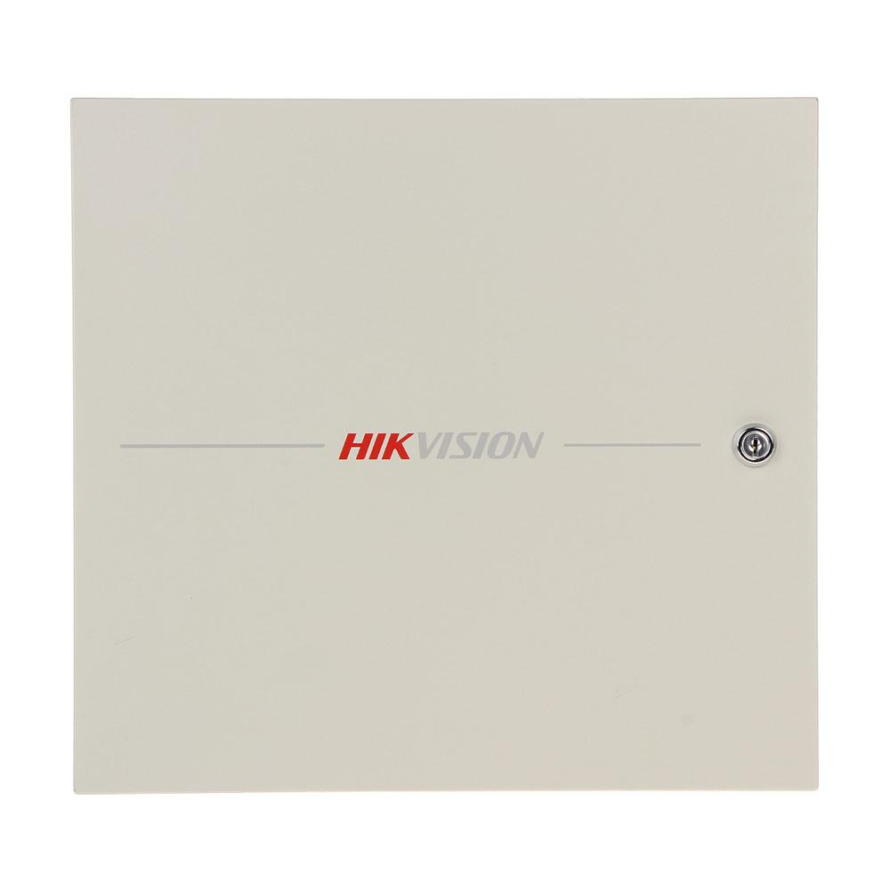 Centrala control access Hikvision DS-K2601T, pentru 1 usa bidirectionala (2 x cititoare Wiegand sau 2 x cititoare RS-485), capacitate de stocare: 100,000 cartele si 300,000 evenimente, comunicare: TCP/IP, RS-485, Wiegand (W26/W34), EHome 5.0, si protocol ISAPI, Alarm input × 4,door contact × 1 - imagine 4