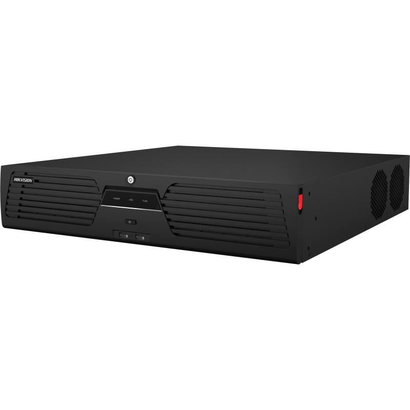 NVR Hikvision 32 canale DS-9632NI-M8/R, 8K (7680 × 4320)/30Hz, 4K (3840 × 2160)/60Hz, 4K (3840 × 2160)/30Hz, 2K (2560 × 1440)/60Hz, 1920 × 1080/60H, H.265+/H.265/H.264+/H.264, iesiri: 2x HDMI, 2x VGA, 1x CVBS BNC (1.0 Vp-p, 75 Ω), 8x SATA MAX 16TB, alimentare: 100 to 240 VAC, 50 to 60 Hz - imagine 5