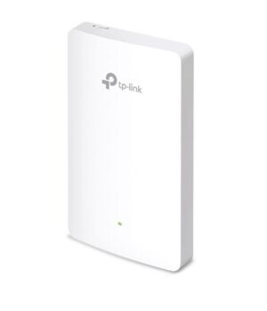 TP-Link Wireless Access Point EAP615-Wall, AX1800 WIFI 6, Dual-Band, Uplink 1× Gigabit Ethernet (RJ-45) Port, Downlink 3× 10/100/1000 Mbps Ethernet Ports, Wireless Standards IEEE 802.11ax/ac/n/g/b/a, 5 GHz: Up to 1201 Mbps, 2.4 GHz: Up to 574 Mbps, 802.3af/at PoE.