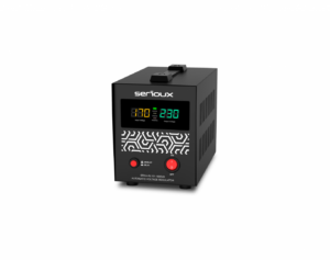 Stabilizator de tensiune Serioux Relay 101-1000VA, putere 1000VA/600W, tip releu, transformator toroidal, interval tensiune intrare 150V ~ 260V, interval frecvența intrare 45Hz ~ 65Hz, tensiune de ieșire 230V, precizie de ieșire +4,-8%, priza: 1x Schuko, distorsiuni <3%, eficienţă >97%