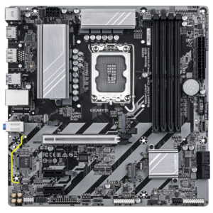 Alternative view of Placa de baza Gigabyte B860M D3HP, Socket 1851, DDR5, Micro-ATX
