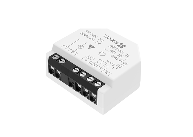 KIT SMART HOME Ezviz T35WD pentru controlul Iluminatului, Wi-Fi Relay 2.4GHz, conectivitate: Wi-Fi 6, BLE, 2.4 GHz, IEEE802.11b, 802.11g, 802.11n, raza: 200m (spatiu deschis), allimentare: 100-240 VAC, 50 –60 Hz / 12VDC, dimensiuni 38.4 × 43.8 × 18.5mm, greutate: 26.5g,