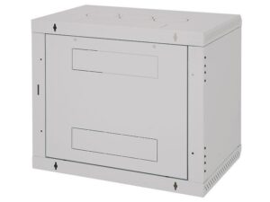 Alternative view of Rack de perete Triton sectiune simpla 12U 600mm adancime usa sticla panouri laterale fixe, sectiuni acces cabluri sus/jos/spate securizare cu cheie, 1 pereche montanti reglabili IP30 gri