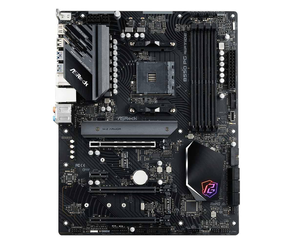 Placa de baza ASRock B550 PG Riptide, Socket AM4, DDR4, ATX